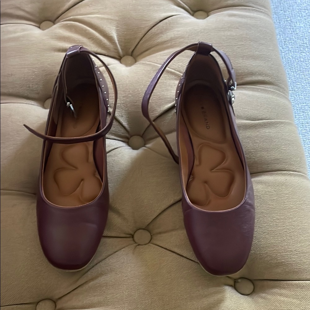 Lucky Brand Purple Flats with Ankle Strap
